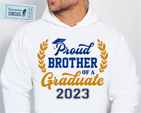 Proud Brother Of A Graduate 2023 Svg Grads Brother Shirt Etsy