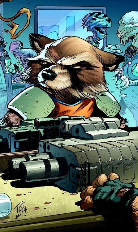 Rocket Racoon Guardians Of The Galaxy Marvel Art Marvel