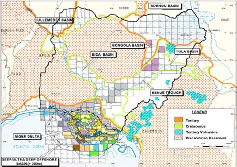 Geological Map Of Nigeria Showing The Niger Delta Basin Ref Total