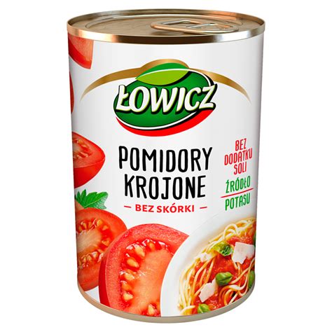 ŁOWICZ Pomidory krojone puszka 400 g