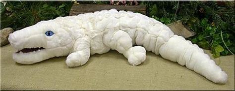 Big White Alligator Stuffed Animal