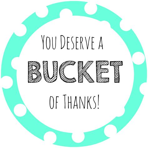 Thank You Gift Ideas-Bucket of Thanks! - Crazy Little Projects