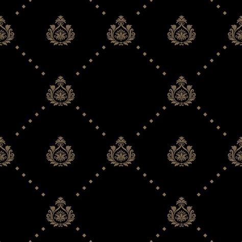 seamless pattern  black color wallpaper decoration art  vector
