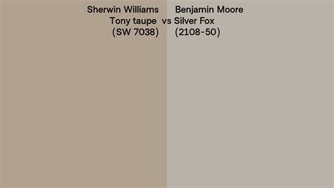 Sherwin Williams Tony Taupe SW 7038 Vs Benjamin Moore Silver Fox