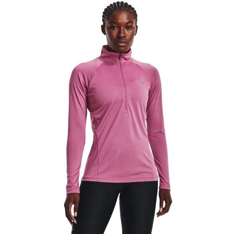 Camiseta Manga Longa Under Armour Tech 1 2 Zip Feminina em Promoção