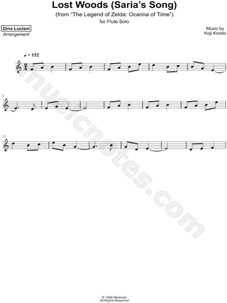 Lost Woods Sheet Music