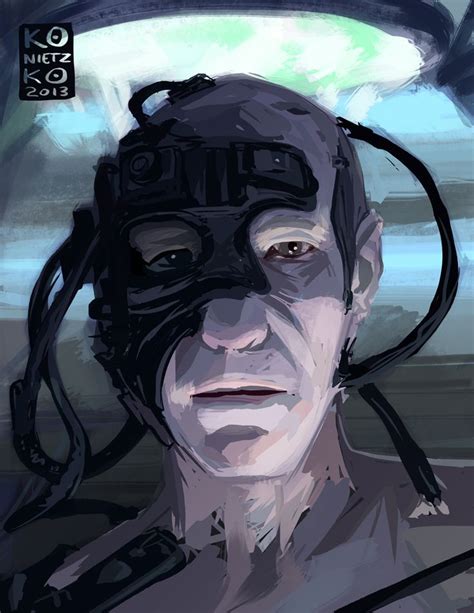 Locutus of Borg, by Bryan Konietzko | Star trek show, Star trek, Fan art