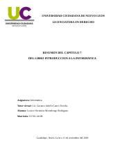 TAREA ACTIVIDAD 7 RESUMEN DEL CAPITULO 7 Docx UNIVERSIDAD CIUDADANA