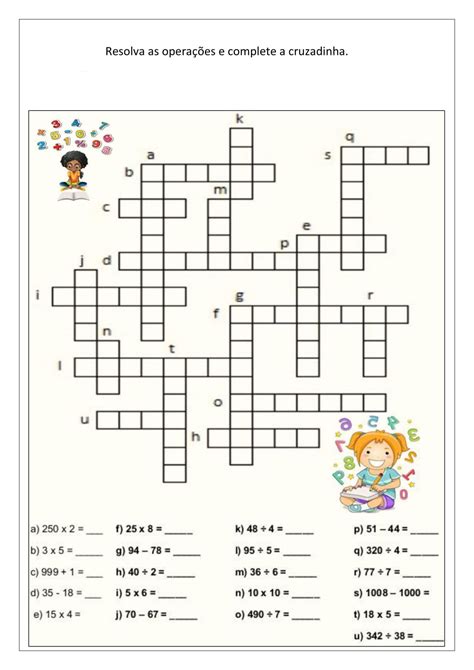 5º ano Atividades de matemática envolvendo as 4 operações Cuca