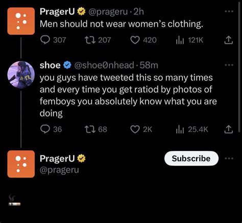 Prageru Prageru H Men Should Not Wear Womens Clothing O Tl