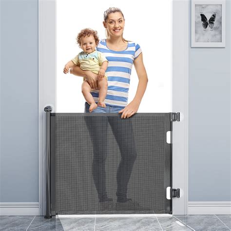 Babybond Retractable Baby Gates For Doorway Punch Free Install Extra