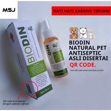 Jual Biodin Spray Ml Obat Luka Hewan Kucing Anjing Kambing Sapi