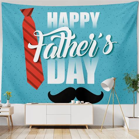 Kingque Theme Party Happy Fathers Day Love Bow Tie Banner Photo