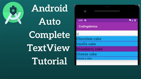 Android AutoCompleteTextview With Custom Layout Android Tutorials