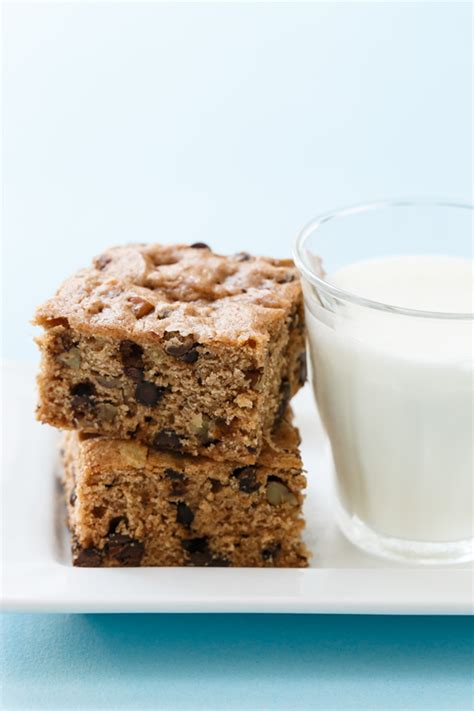 Chocolate Chip Banana Bread Blondies Love And Olive Oil