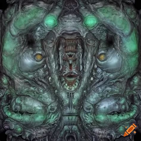 H R Giger Inspired Creepy Alien In A 2d Game On Craiyon