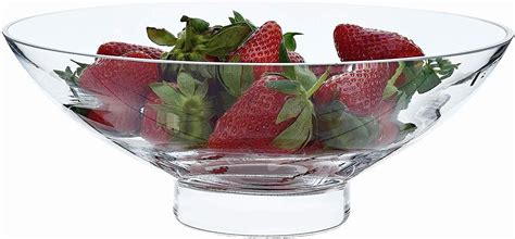 Solavia Clear Glass Fruit Bowl 26 5 X 9 5cm Una Trifle Bowl 2 5 L Clear Glass Birthday