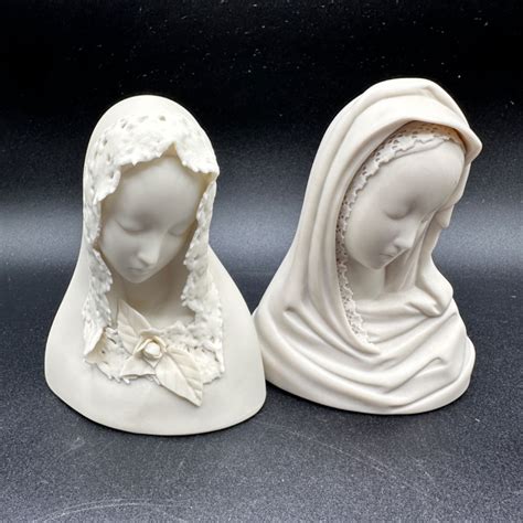 Lot 6 Two Cybis Porcelain Figurines Madonna Slocal Estate Auctions Network