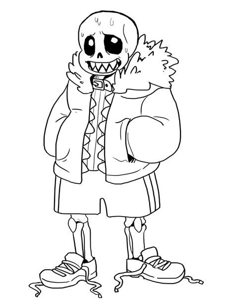 Undertale Sans Coloring Pages Coloring Pages