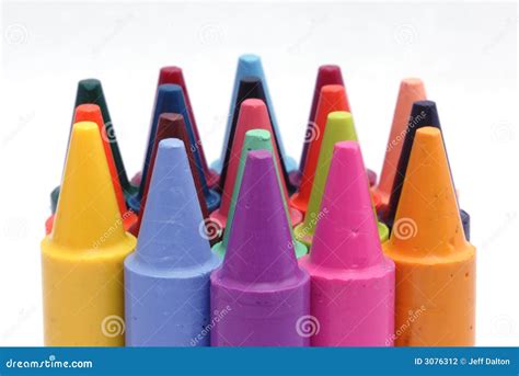 Wax Crayons stock photo. Image of classroom, colourful - 3076312