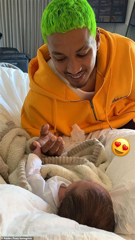 Amber Rose Shares Snaps Of Beau Alexander Ae Edwards Enjoying Tender