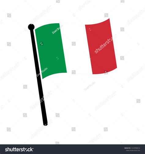 Flag Of Italy Italy Flag Waving Royalty Free Stock Vector