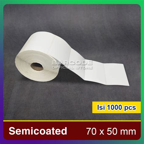 Jual Custom Stiker Label Roll Semicoated Thermal Yupo Hangtag Gap