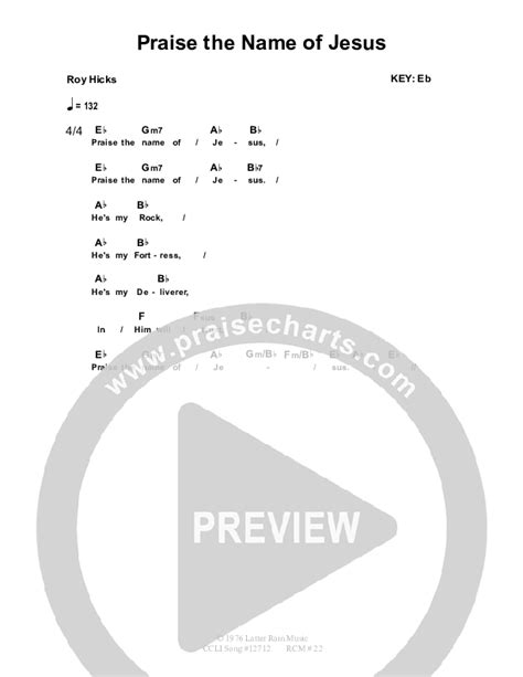 Praise The Name Of Jesus Chords Pdf Dennis Prince Nolene Prince Praisecharts