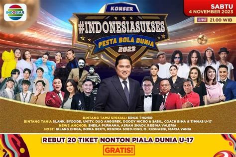 Jadwal Tv Di Indosiar Hari Ini Ada Acara Konser Indonesia Sukses Pesta