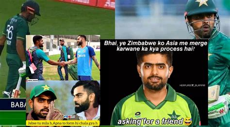 Ind Vs Pak 2022 Top 10 Babar Azam Memes After His Second Consecutive