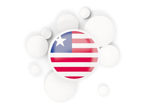 Round Flag With Circles Illustration Of Flag Of Liberia