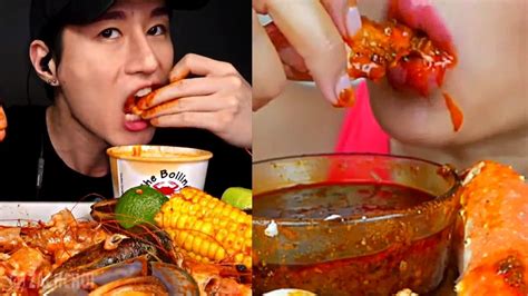 Feast Mode Onultimate Seafood Mukbang🦀🍤🦐asmr Eating Seafood Boil