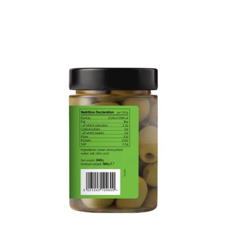 Iliada Green Pitted Olives Low Salt G