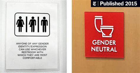 In All Gender Restrooms The Signs Reflect The Times The New York Times