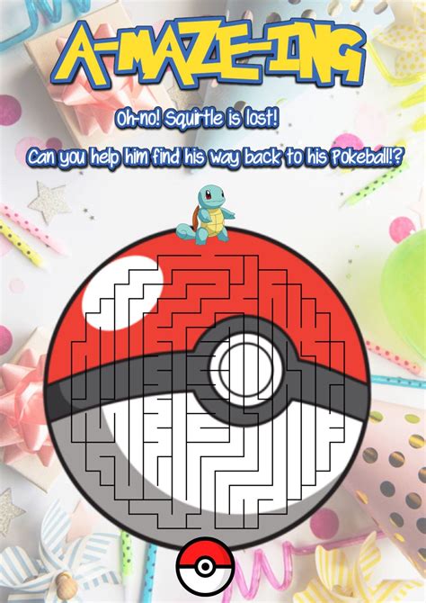 Pokemon Birthday Supplies, Pokemon Birthday Party, Birthday Party Games, 6th Birthday Parties ...