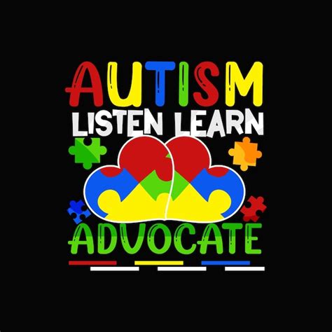 Premium Vector Autism T Shirt Design Autism Typography Vector