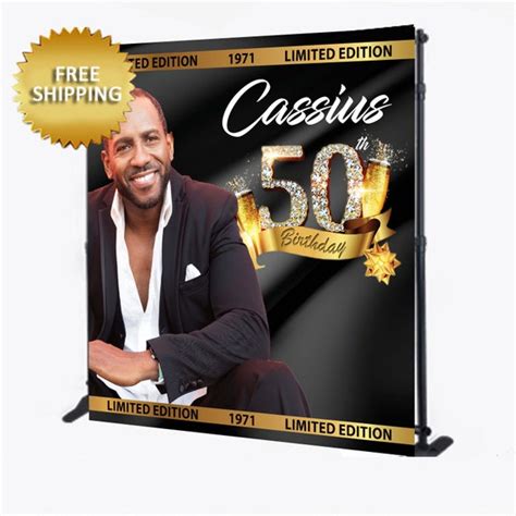 Photo Backdrop Man Myth Legend Limited Edition 50th Etsy