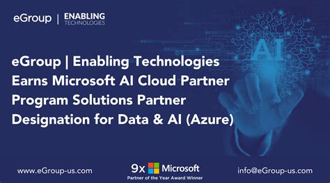 Egroup Enabling Technologies Earns Microsoft Ai Cloud Partner Program