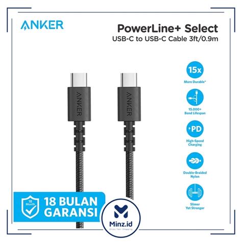 Jual Kabel Charger Anker PowerLine Select Usb Type C To Type C 3ft