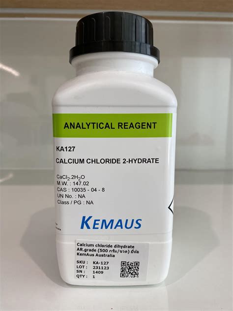 Calcium Chloride Dihydrate Ar Grade Kemaus