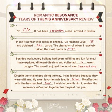 Happy Anniversary Tears Of Themis HoYoLAB