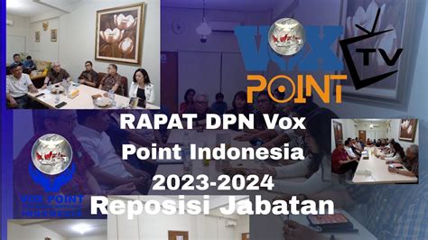 Rapat DPN Vox Point Indonesia Dalam Tahun Politik 2023 2024 Dan