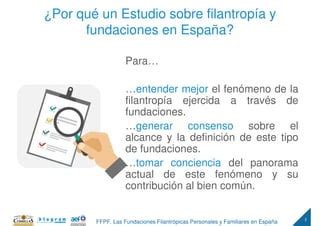 1er Estudio sobre las Fundaciones Filantrópicas Personales y Familiares