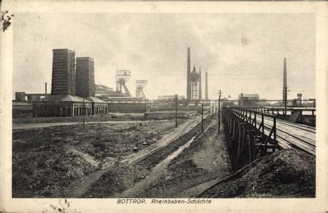 Ansichtskarte Postkarte Bottrop Im Ruhrgebiet Zeche Akpool De