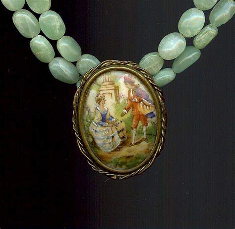 Elisabeth Michel-Meyrueix: Limoges Porcelain Pendant Necklaces