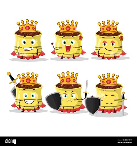 A Charismatic King Dried Tomato Cartoon Character Wearing A Gold Crown