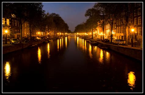 Heren Gracht Amsterdam Canal At Night Just Outside My Ho Flickr