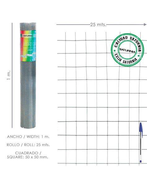 Malla Electrosoldada Galvanizada X Cm Ga Rollo Metros