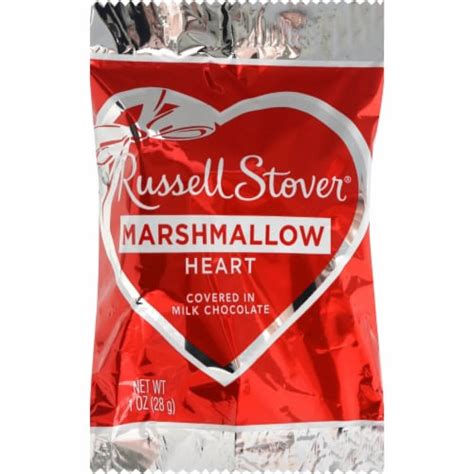 Russell Stover Marshmallow Heart Covered in Milk Chocolate Valentine ...