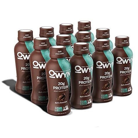 OWYN Vegan Protein Shake Dark Chocolate 12 Fl Oz Pack